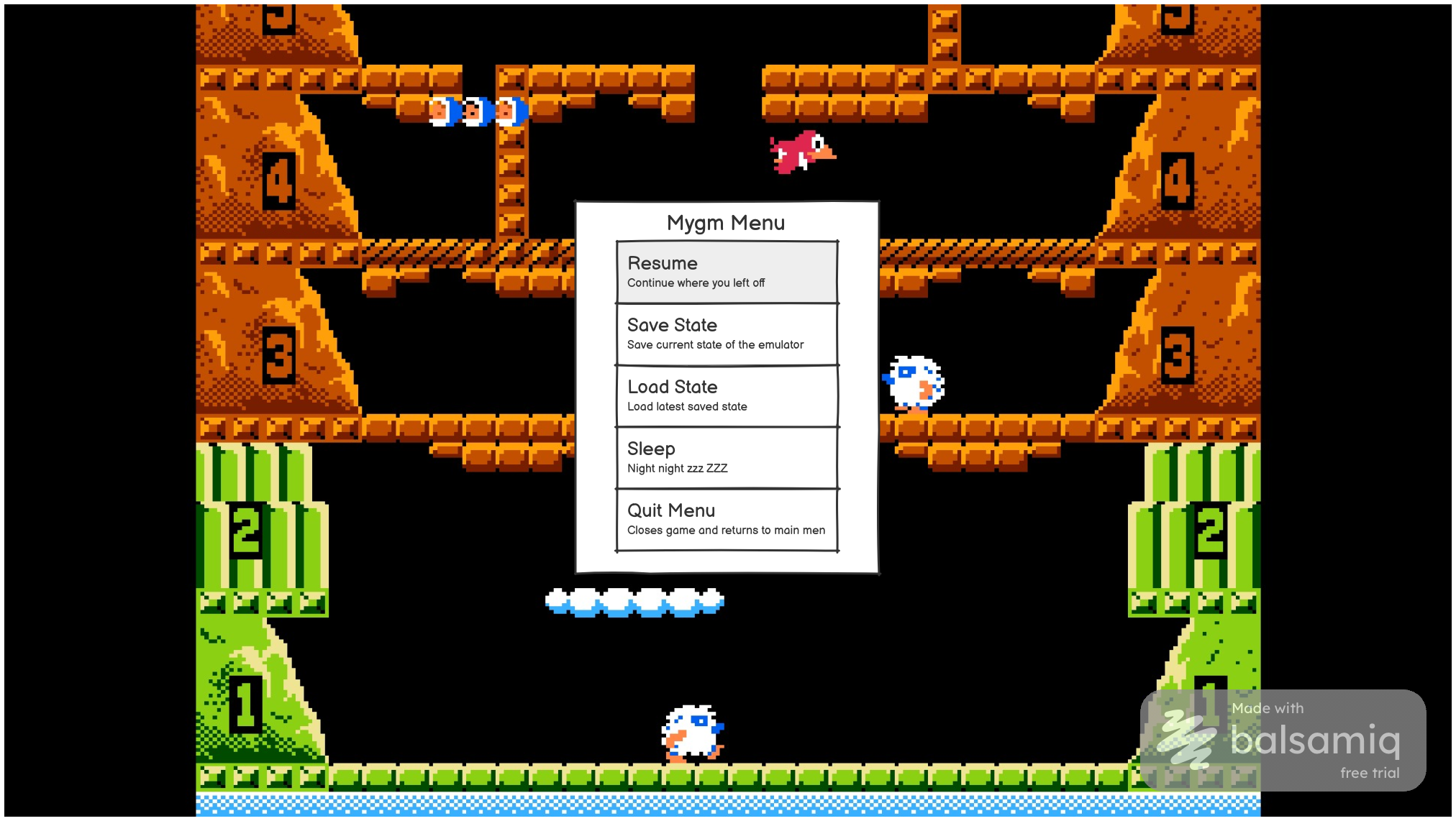 In game overlay mockup